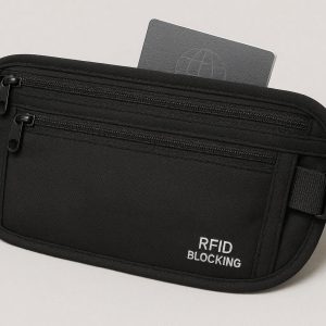 13 Anti Theft Travel Waist Pack with RFID Blocking and Hidden Back Pocket