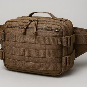 15 Tactical Style Waist Pack with MOLLE Webbing for Modular Attachment