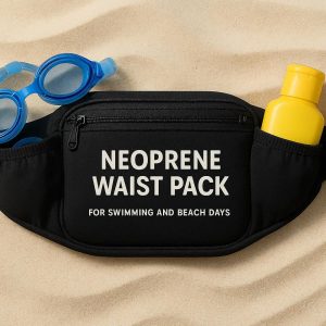 20 Neoprene Waist Pack with Stretch Pockets for Swimming and Beach Days