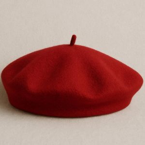 Solid Wool Beret for a Touch of Parisian Inspired Artistic Style
